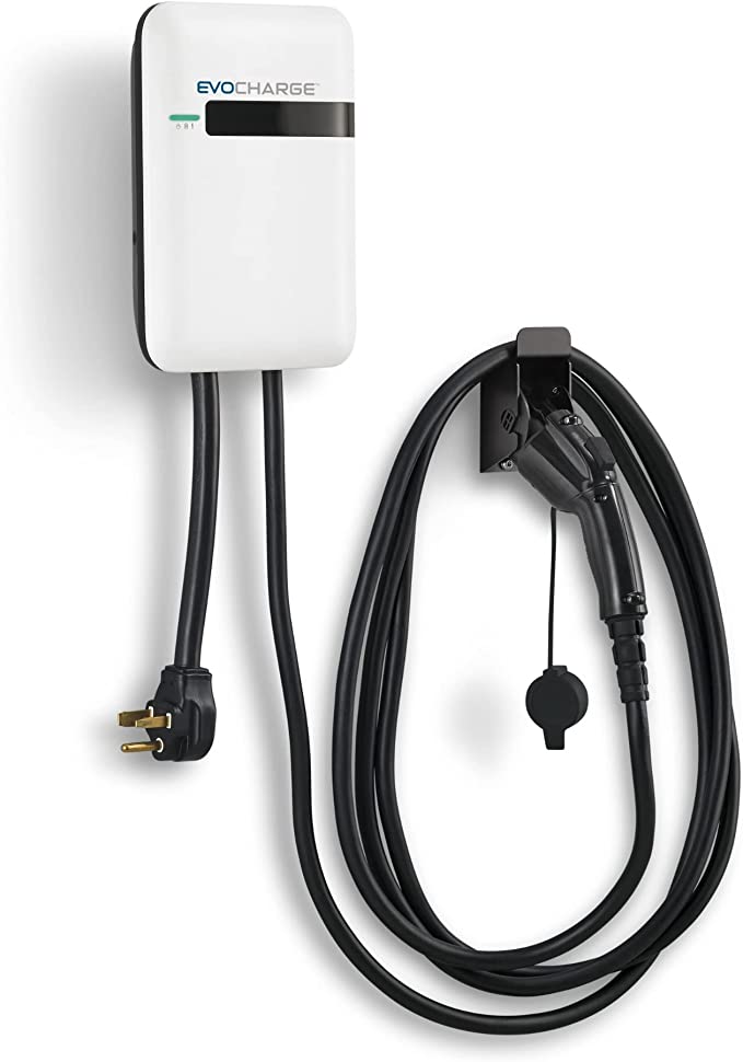 EVoCharge EVSE, Level 2 Electric Vehicle Charging Station with 18 ft Cable, 240V 32A, UL Listed EV Charger, NEMA 6-50 Plug, Indoor:Outdoor Rated, Charge up to 8X Faster Than Level 1 EVoCharge EVSE, Level 2 Electric Vehicle Charging Station with 18 ft Cable, 240V 32A, UL Listed EV Charger, NEMA 6-50 Plug, Indoor/Outdoor Rated, Charge up to 8X Faster Than Level 1